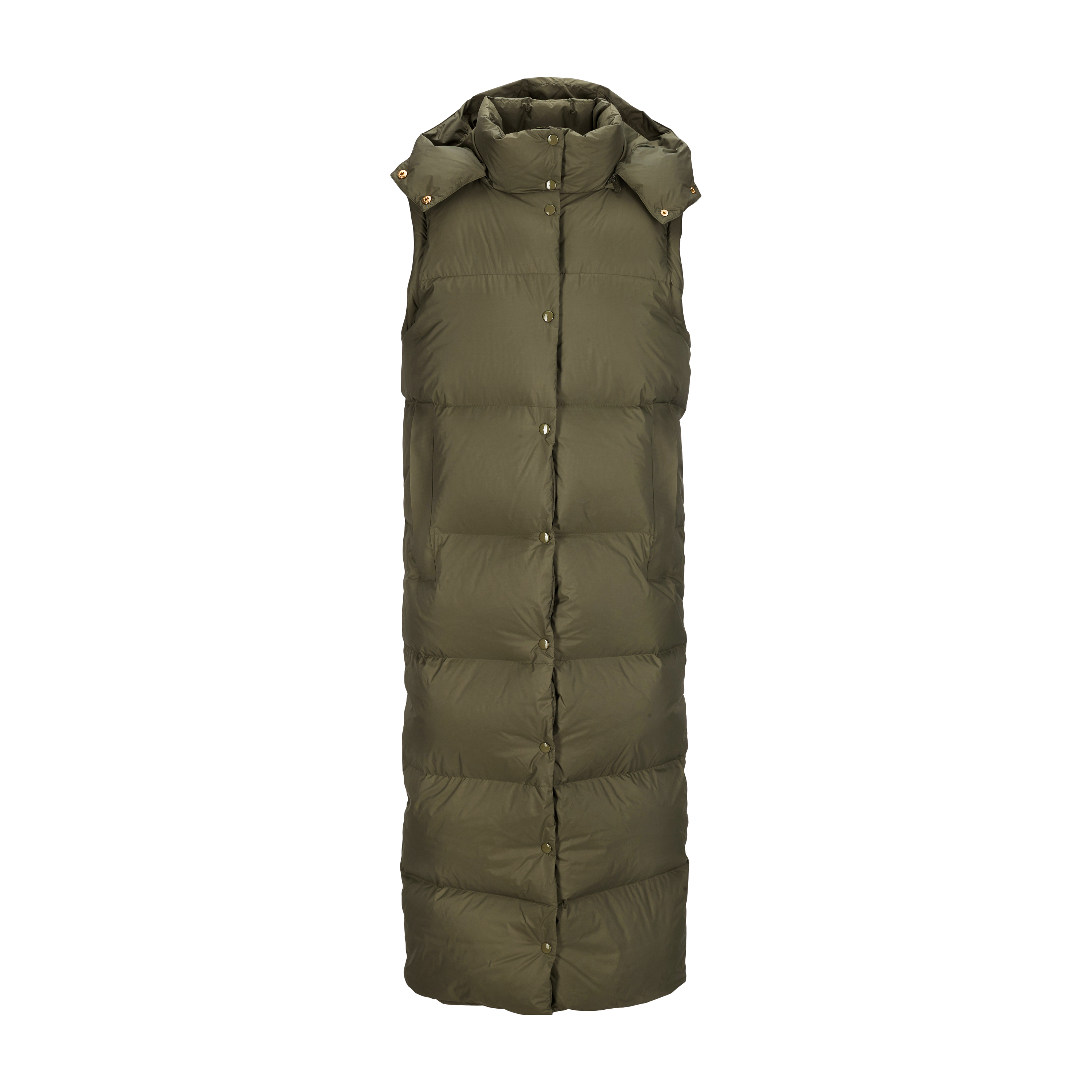 Capella Down Coat Multi Dame Tea Leaf