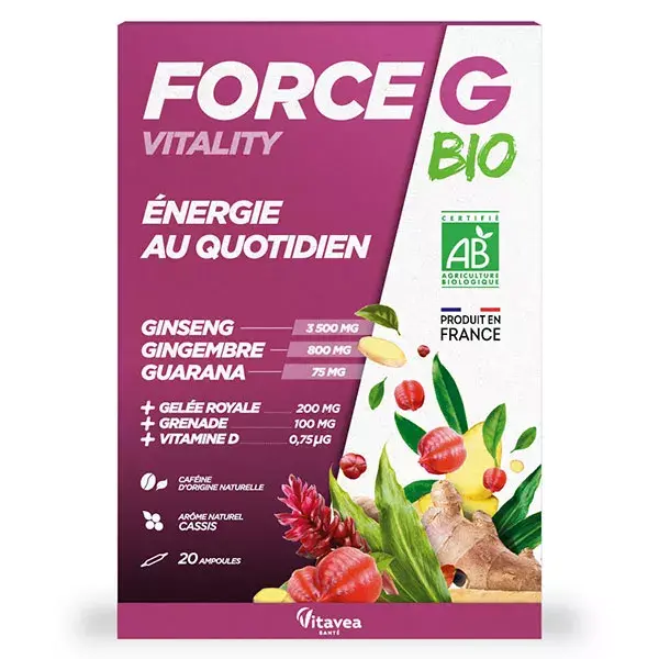 Vitavea Force G Vitality Bio Energia Diária 20 ampolas