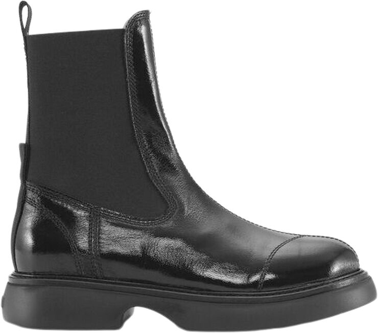 Ganni Everyday Mid Chelsea Boots Tonal Na Black/black