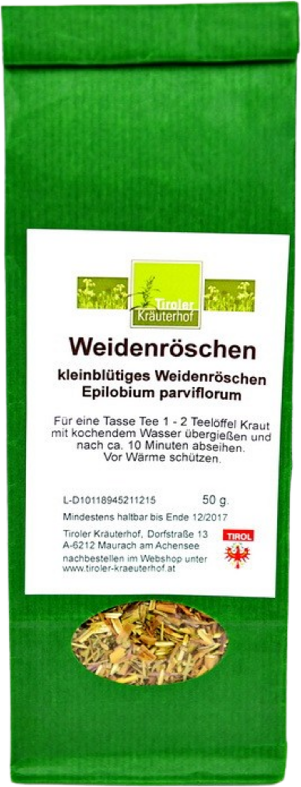 Tiroler Kräuterhof  Weidenröschen Tee, 50 g