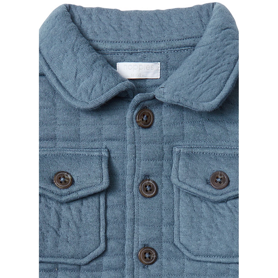 Noppies Langarmshirt Bladenboro Blue Mirage