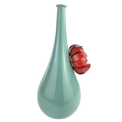 Vase métal fleur 3D