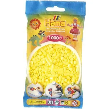 Hama Bügelperlen Midi Pastellgelb, 1000 Stück