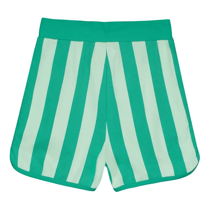Holi & Love Short Kim Rayure Coton Bio | Vert Menthe