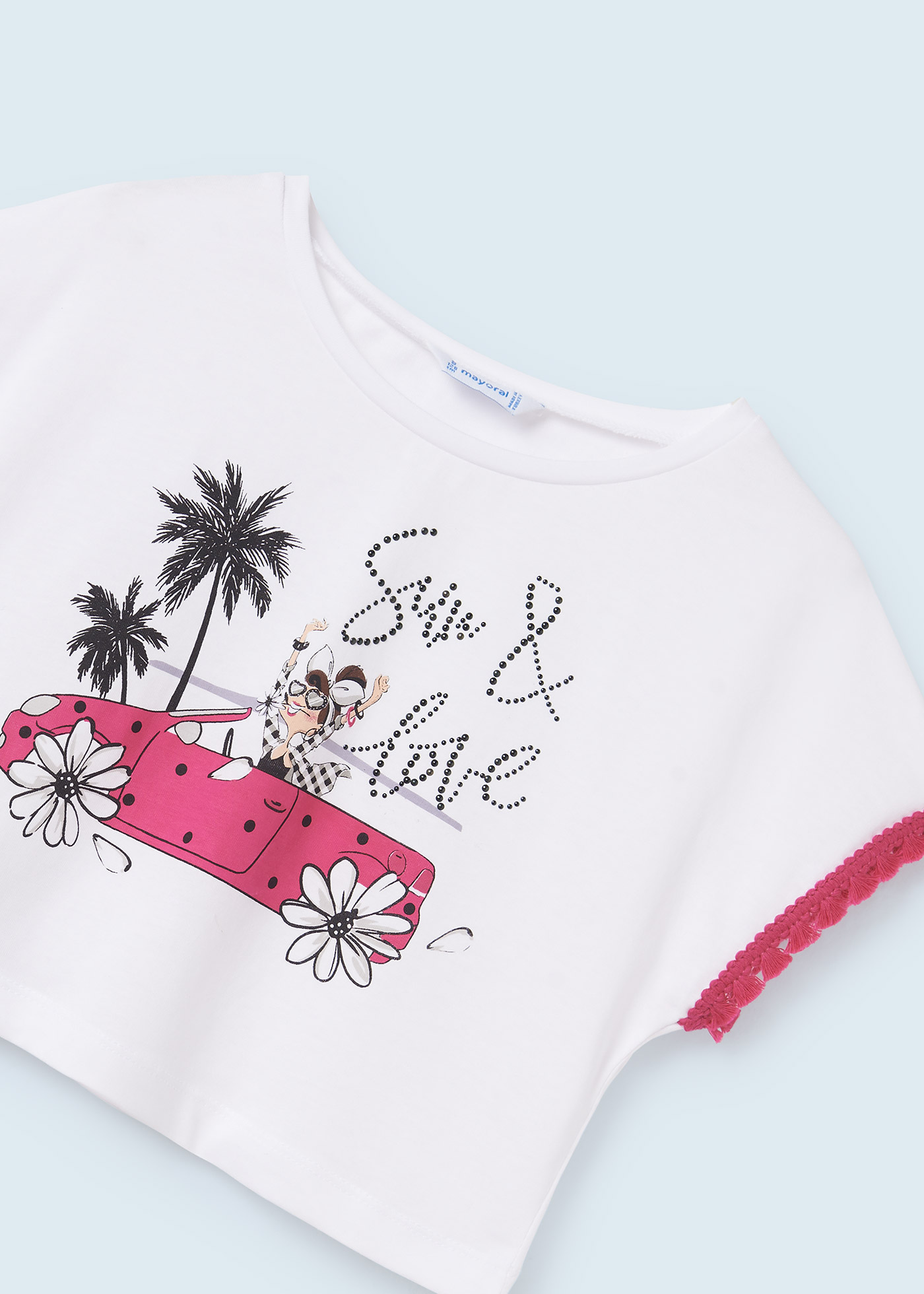 Conjunto de duas peças em algodão sustentável para meninas