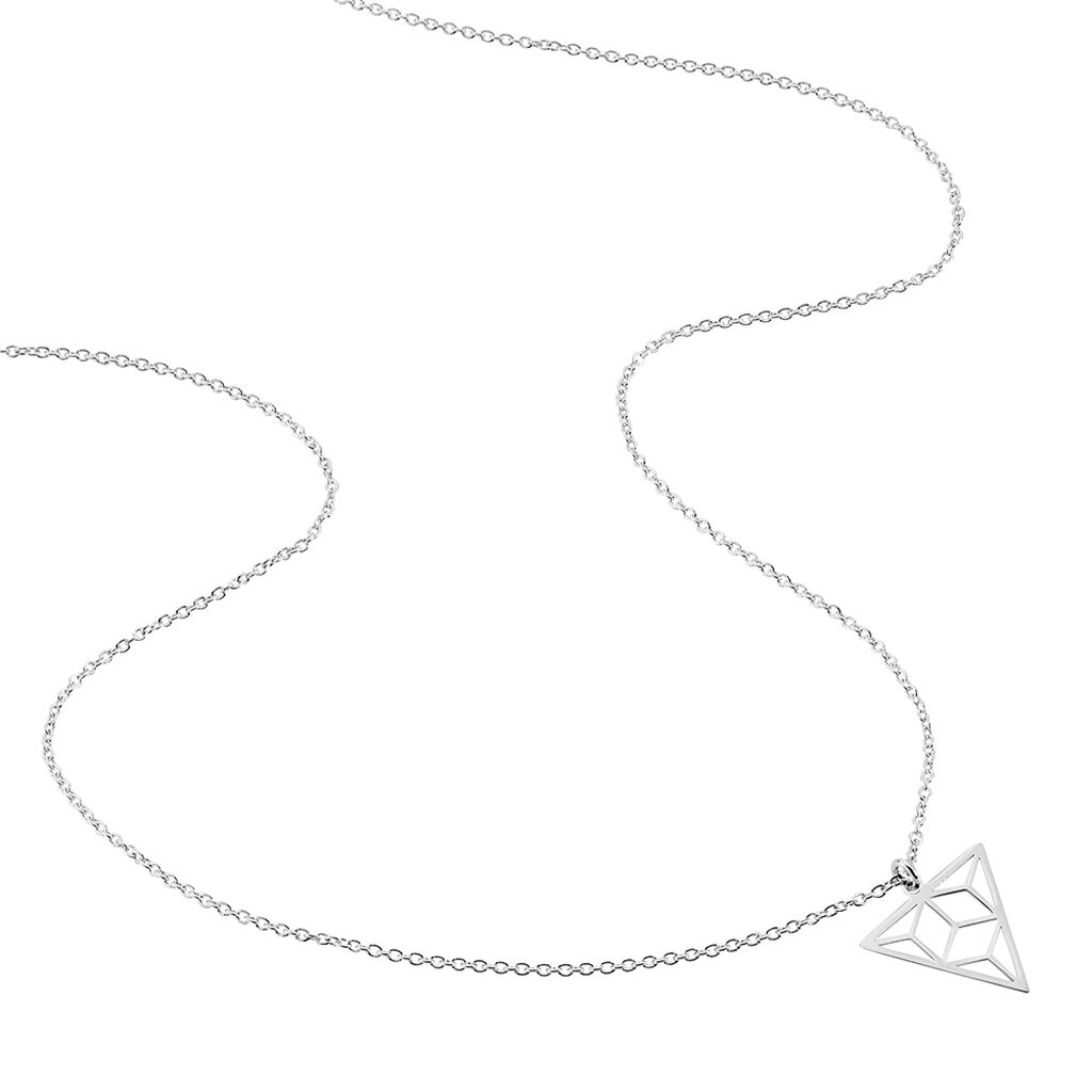 Collier Fidela Argent Blanc