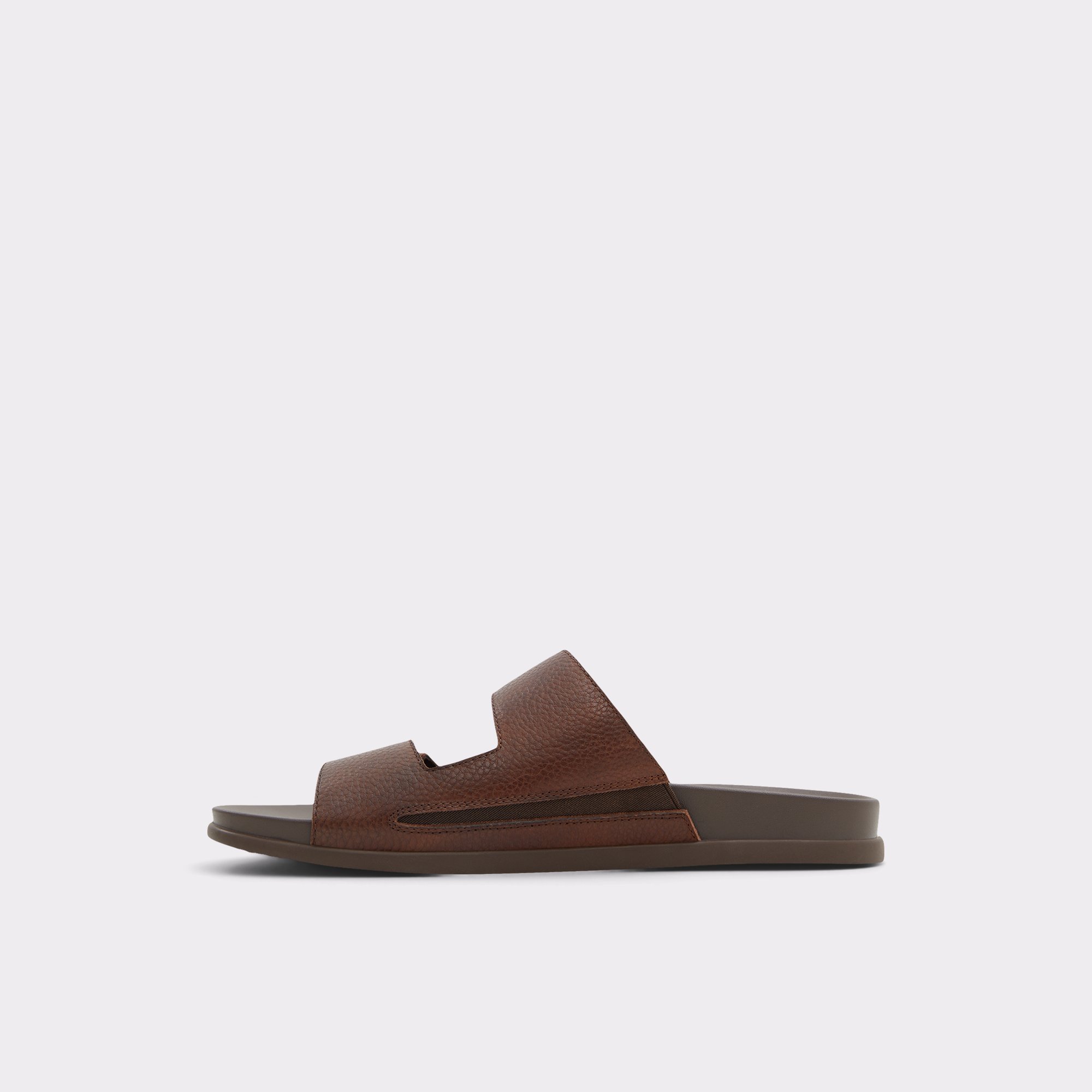 Serham Dark Brown Men Slides