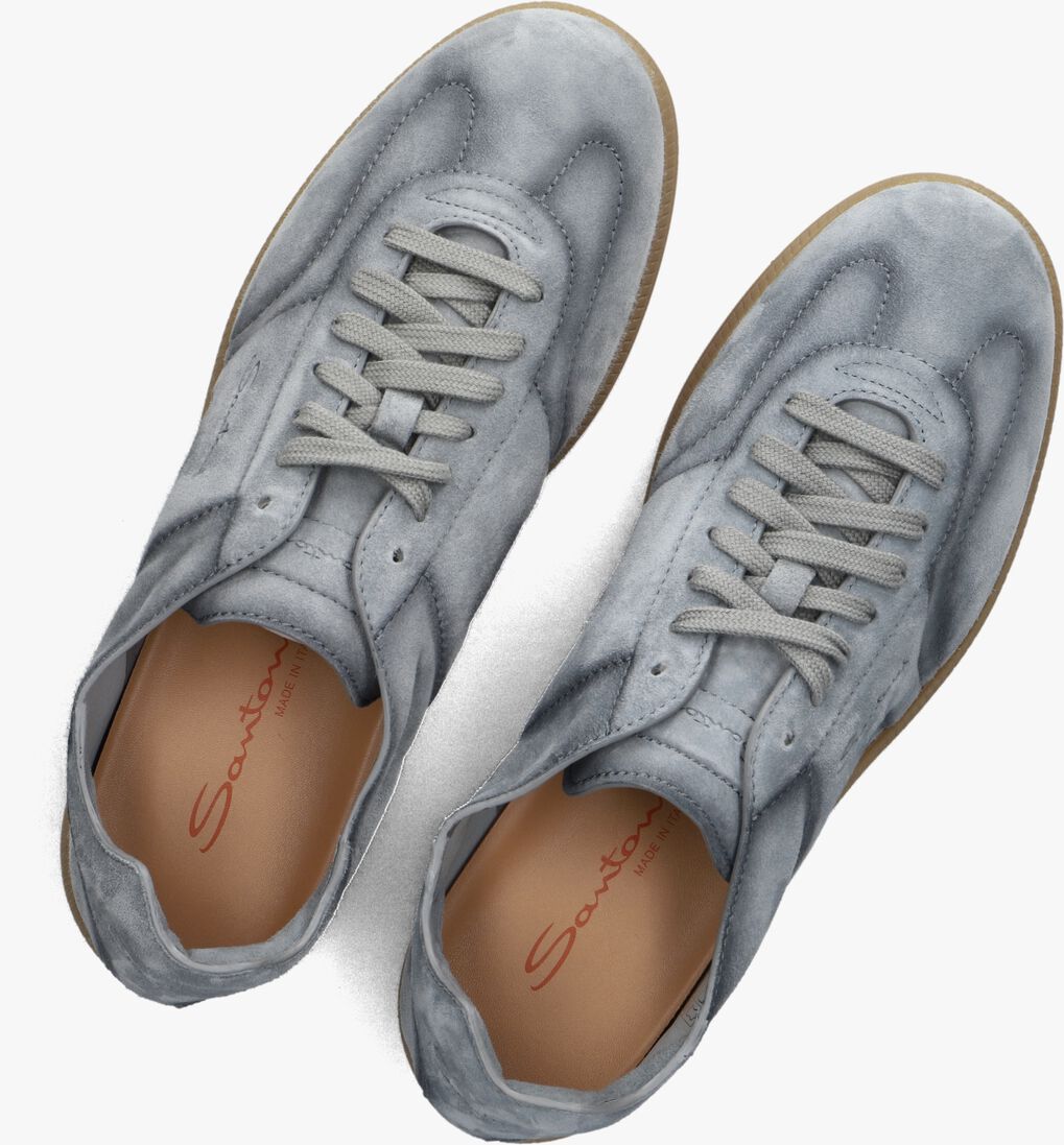 lichtgrijze santoni lage sneakers oly cube