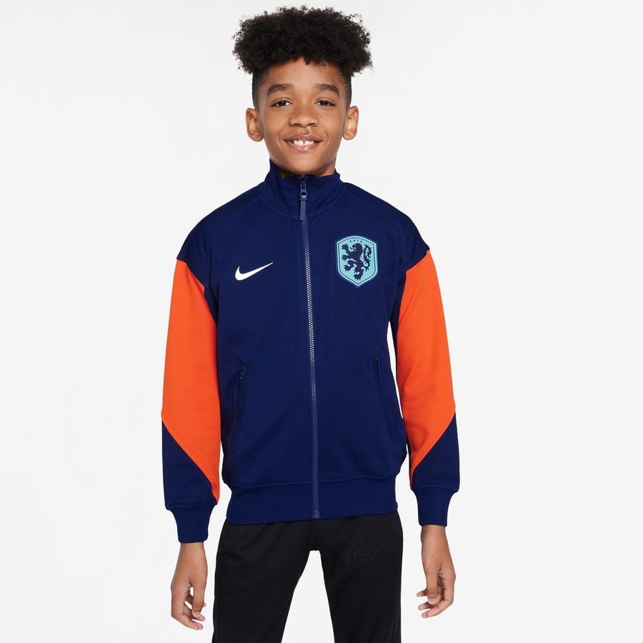 Pays-Bas Veste d'Entraînement Dri-FIT Academy Pro Anthem - Bleu/Orange/Blanc Enfant