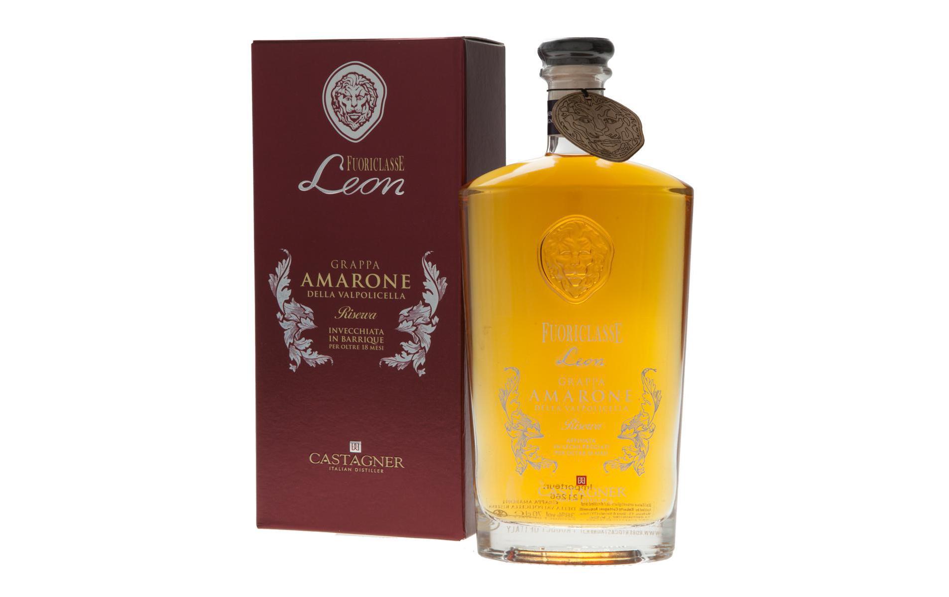 Fuoriclasse Leon Amarone 0.7 lHarmonischer hochprozentiger Grappa aus Italien