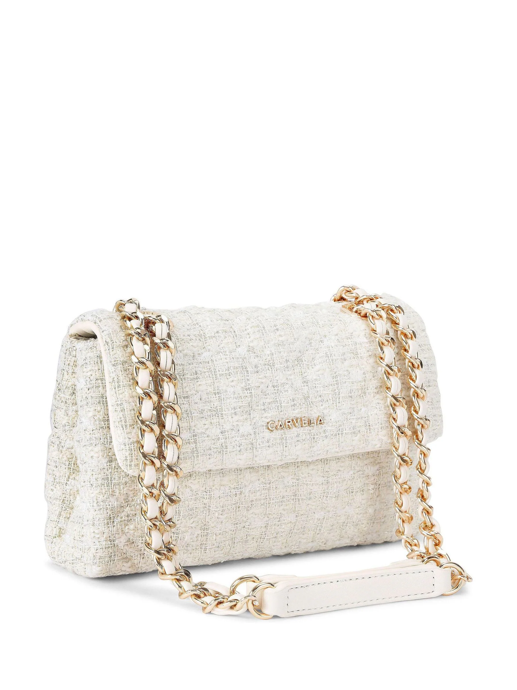 Crème chroom - Carvela Rosa Chain Shoulder Bag