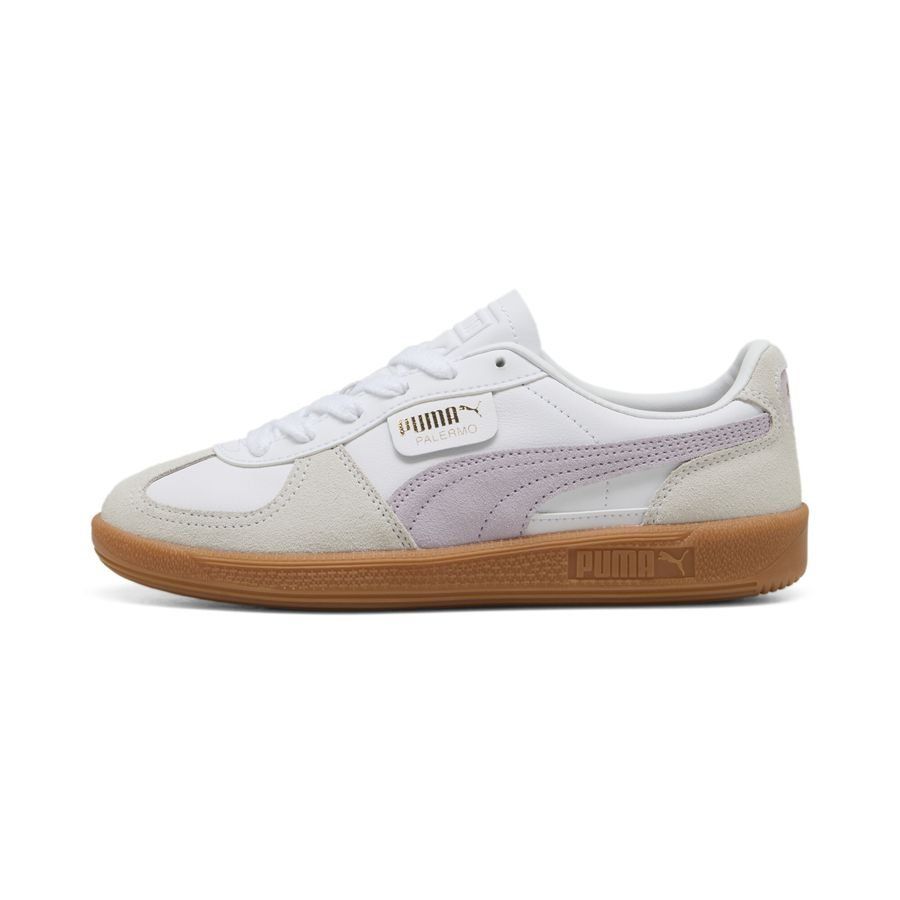 PUMA Chaussures Palermo Cuir - Blanc/Lilac Bloom