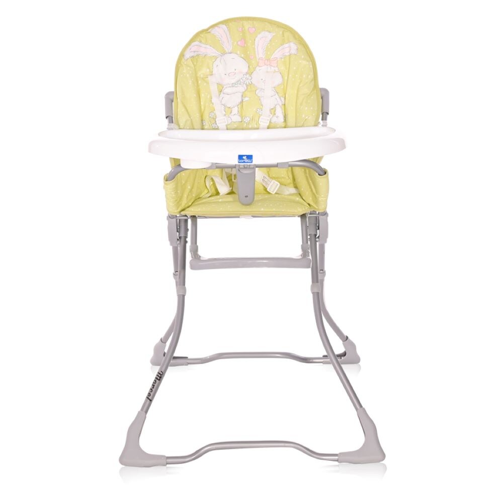 Lorelli Kinderhochstuhl Marcel, klappbar, Bechervertiefung, abwaschbarer Stoff beige gelb