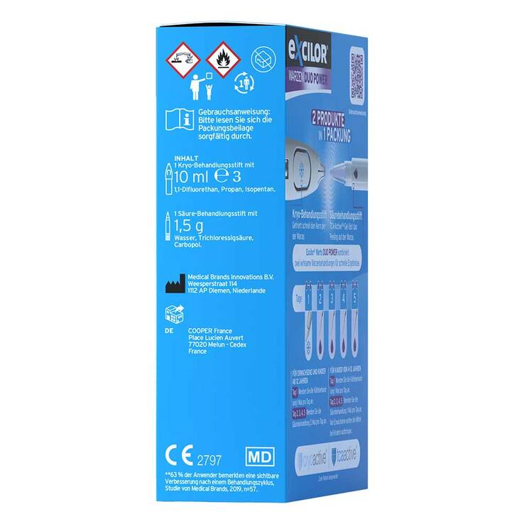 Excilor Warzen Duo Power 10 ml + 1,5 g Kombipackung, 1 P
