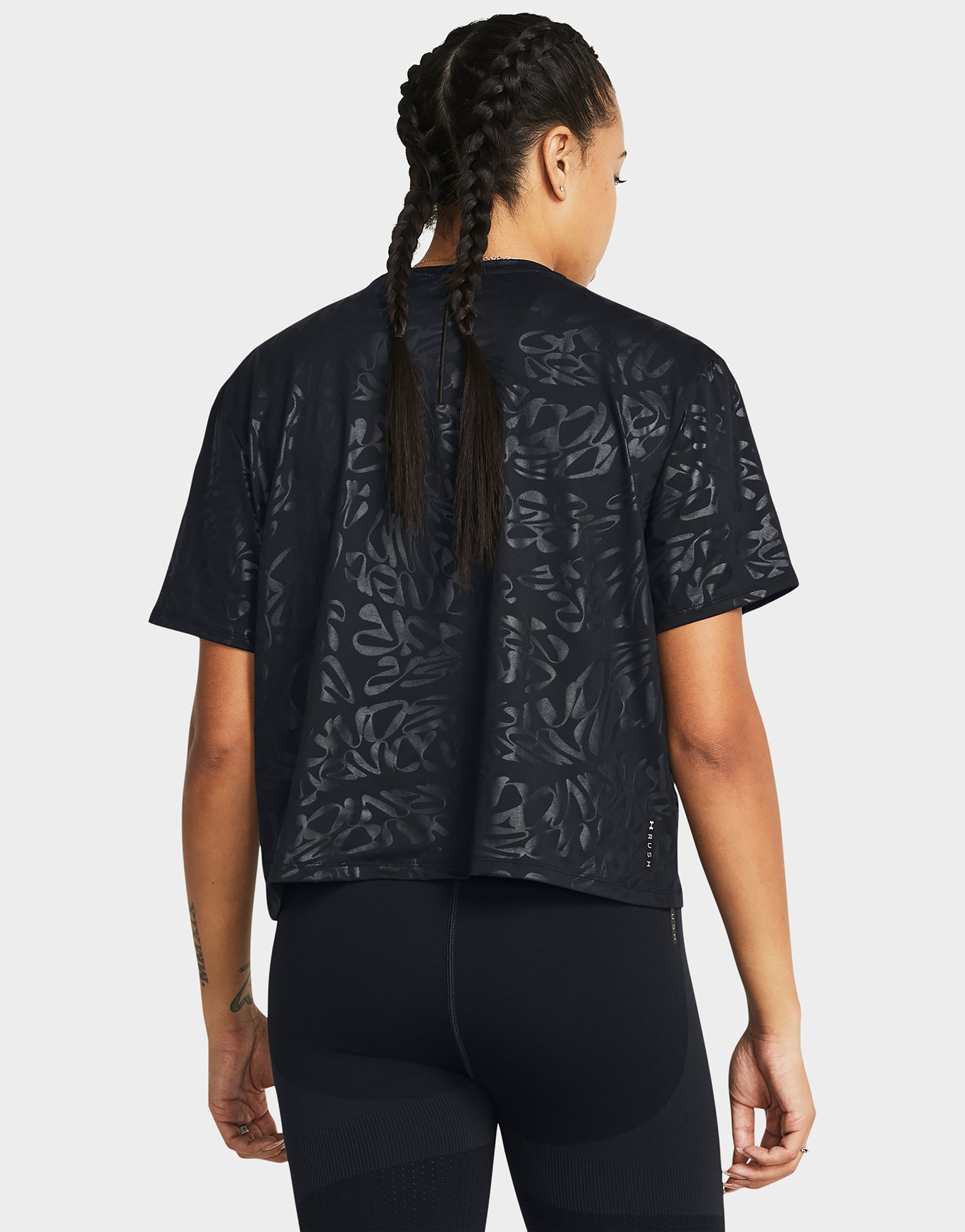 Under Armour Short-Sleeves Vanish Energy Emboss Crop SS