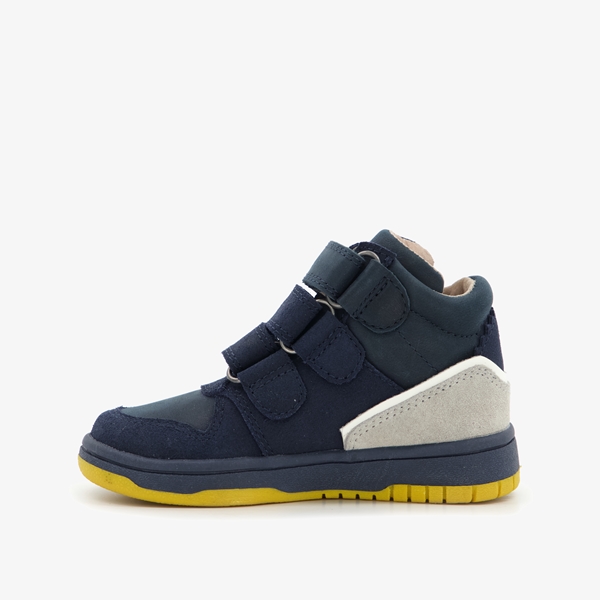 TwoDay hoge leren jongens sneakers blauw