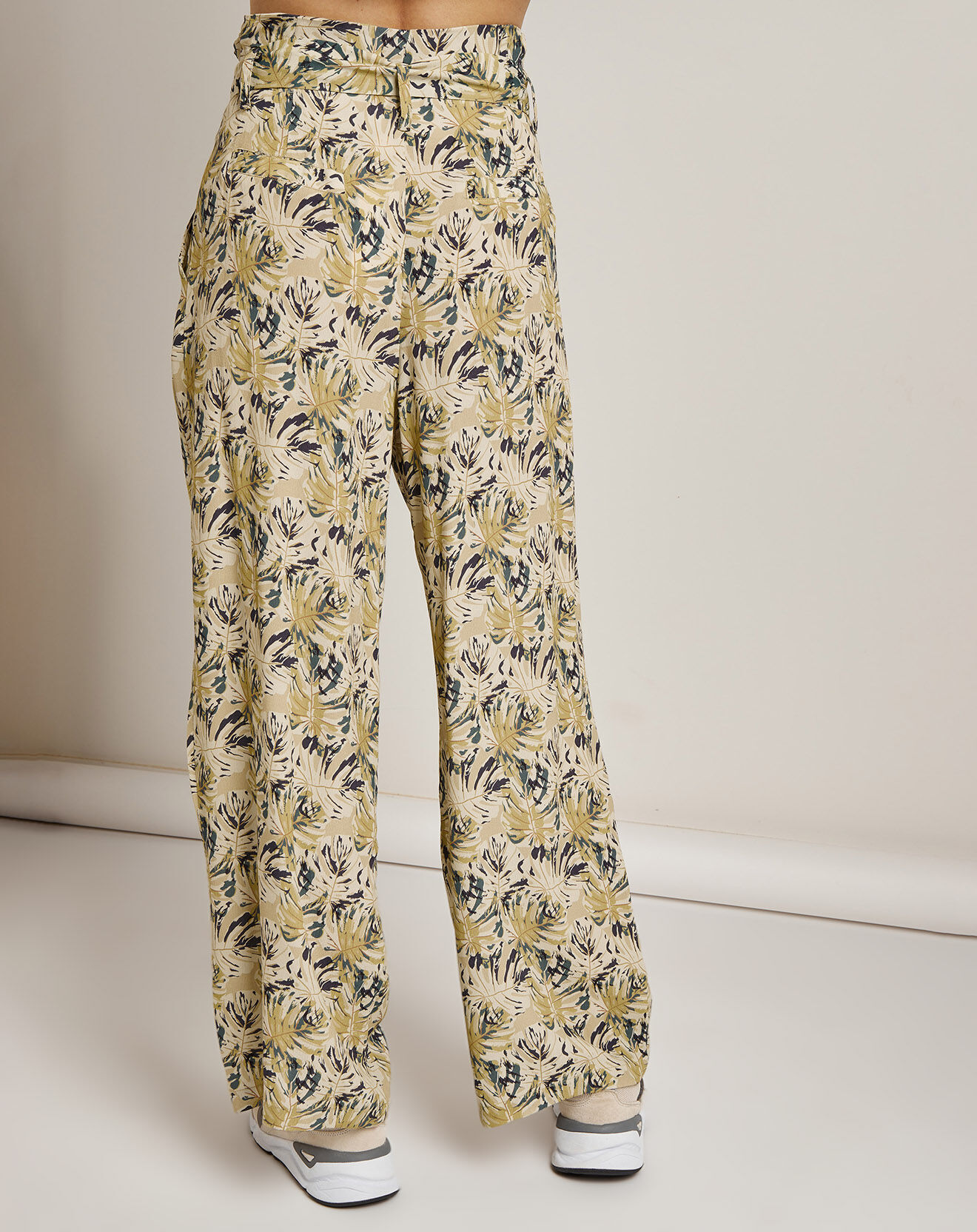 See u Soon Pantalon ample Agathe imprimé vert