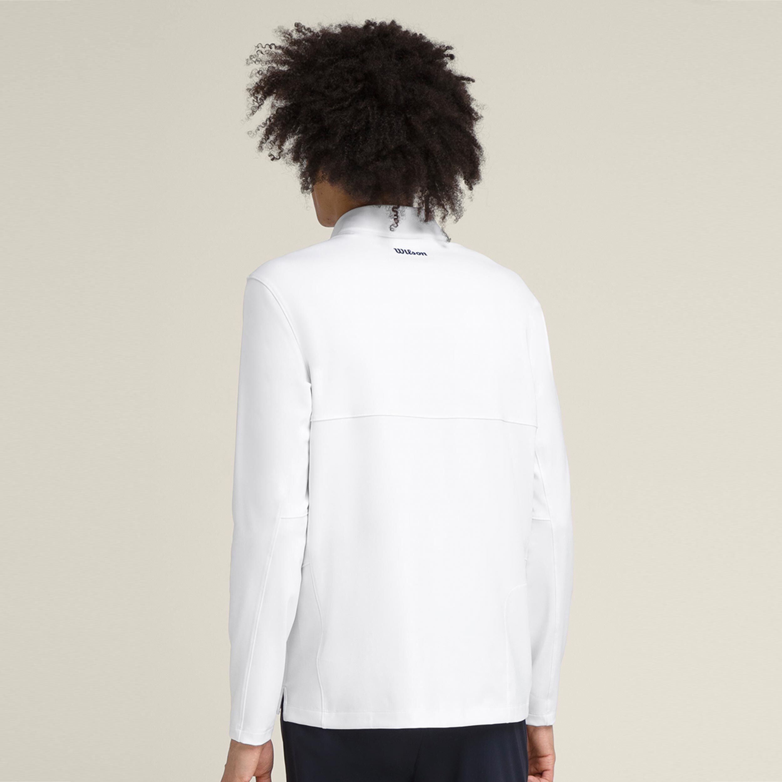 Wilson Elevate Performance Haut Manches Longues Hommes - Blanc