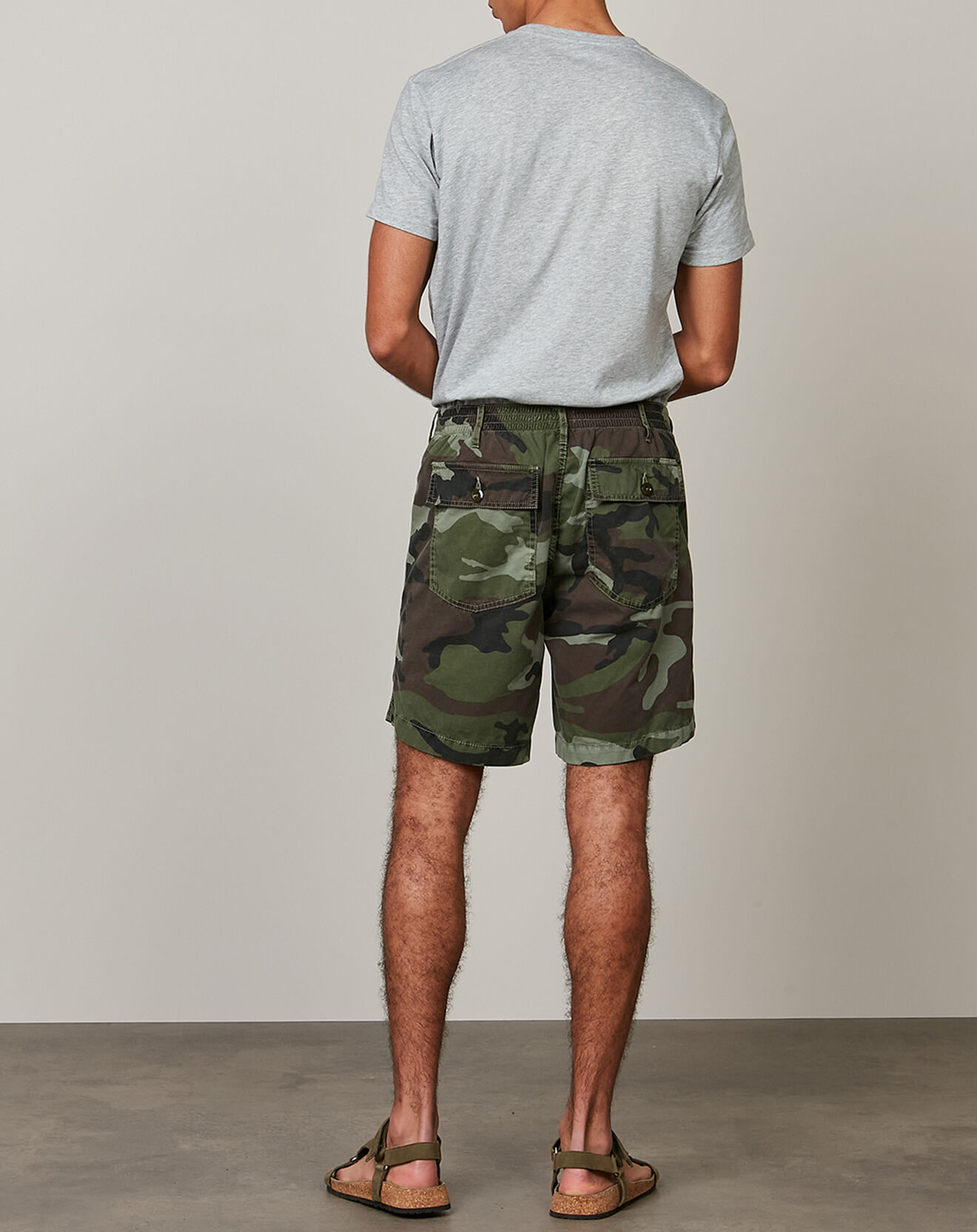 Hartford Short Fatigue Ds camo overdyed moss