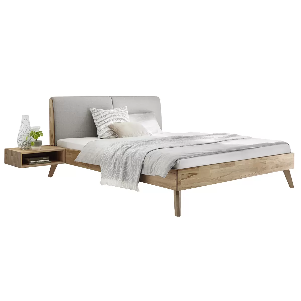 Hasena Bett 140x200 Simone 140 x 200 braun,grau