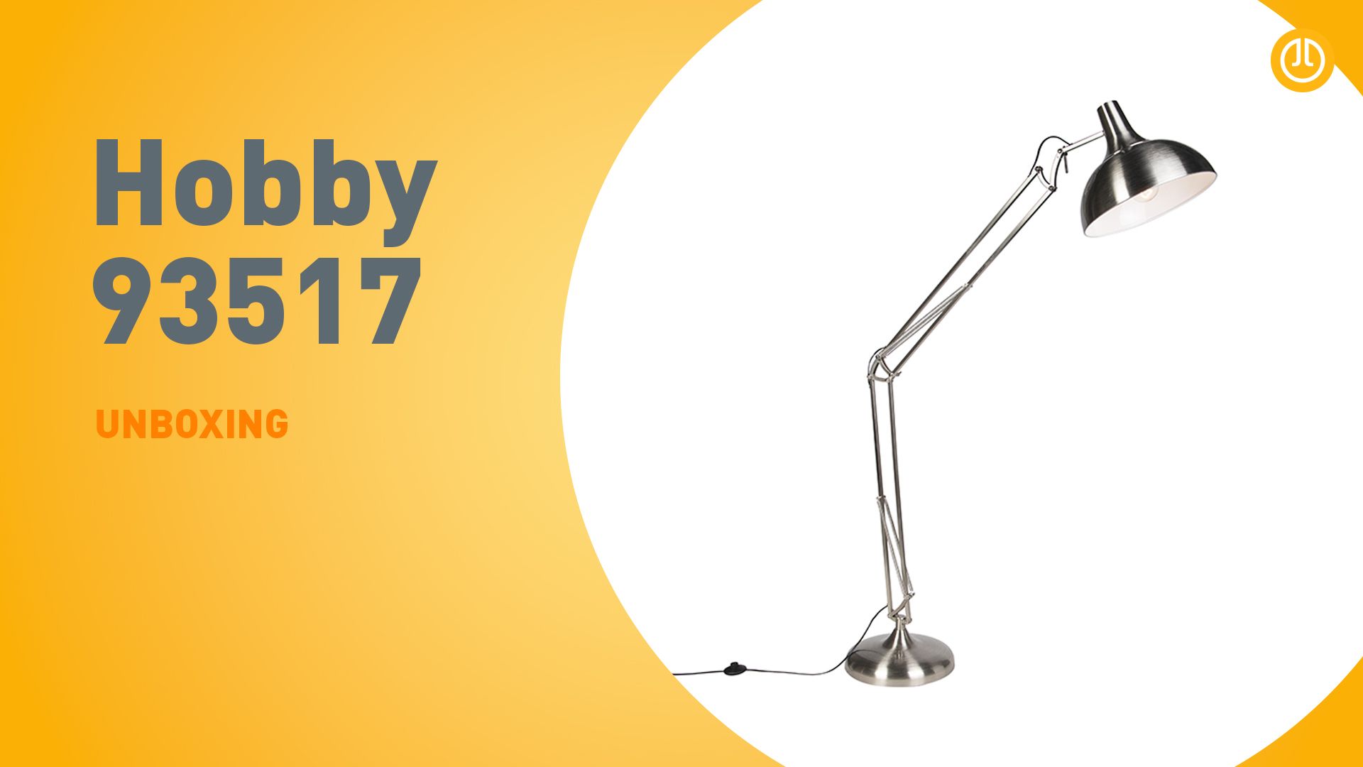 Design vloerlamp staal verstelbaar - Hobby