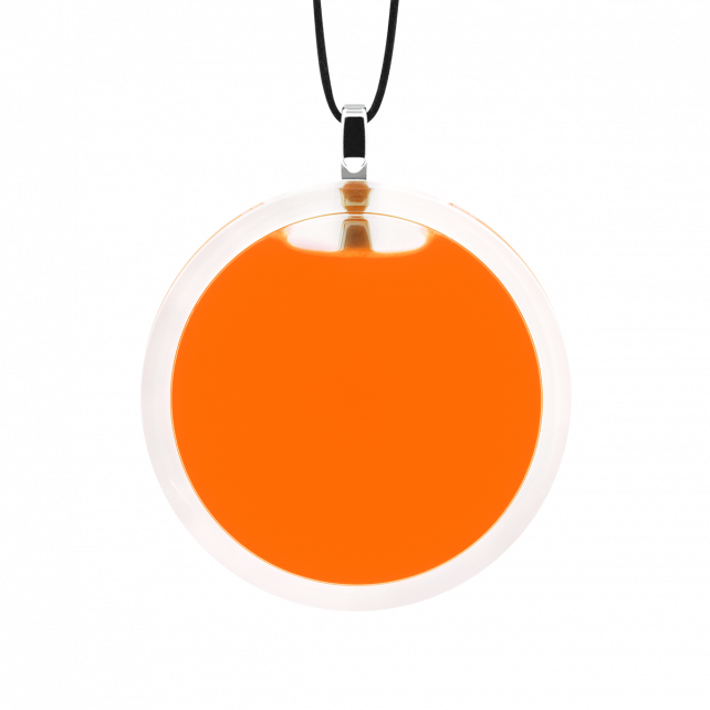 Pendentif en verre soufflé - Cachou Medium Milk