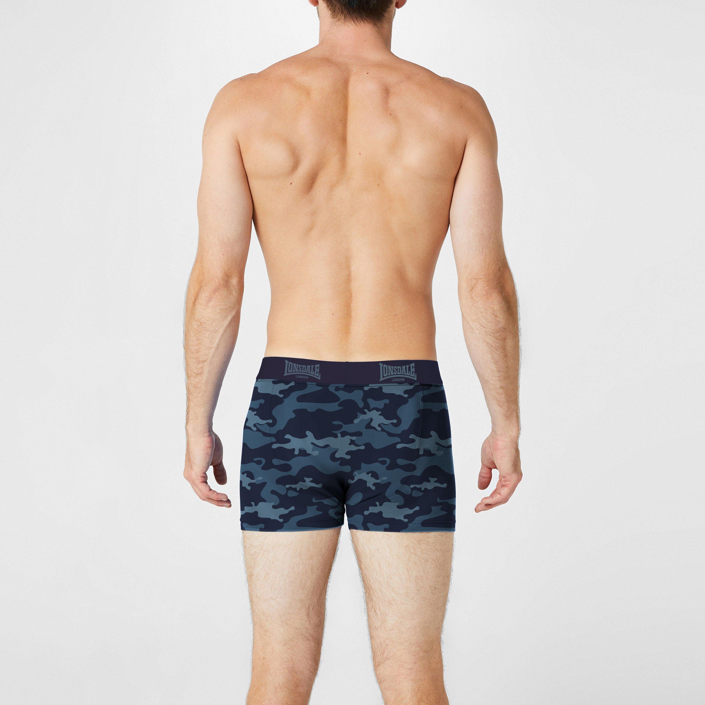 Lonsdale 2 Pack Boxers Mens