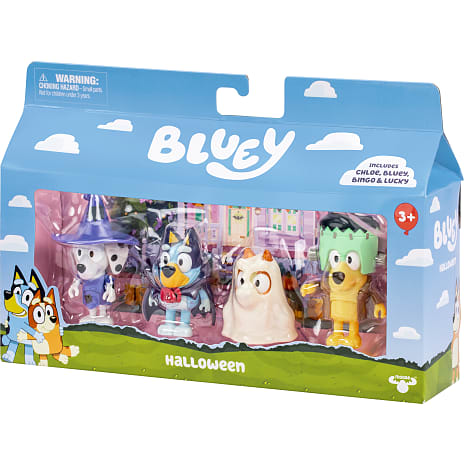 Bluey figurer udklædningsfest 4-pak