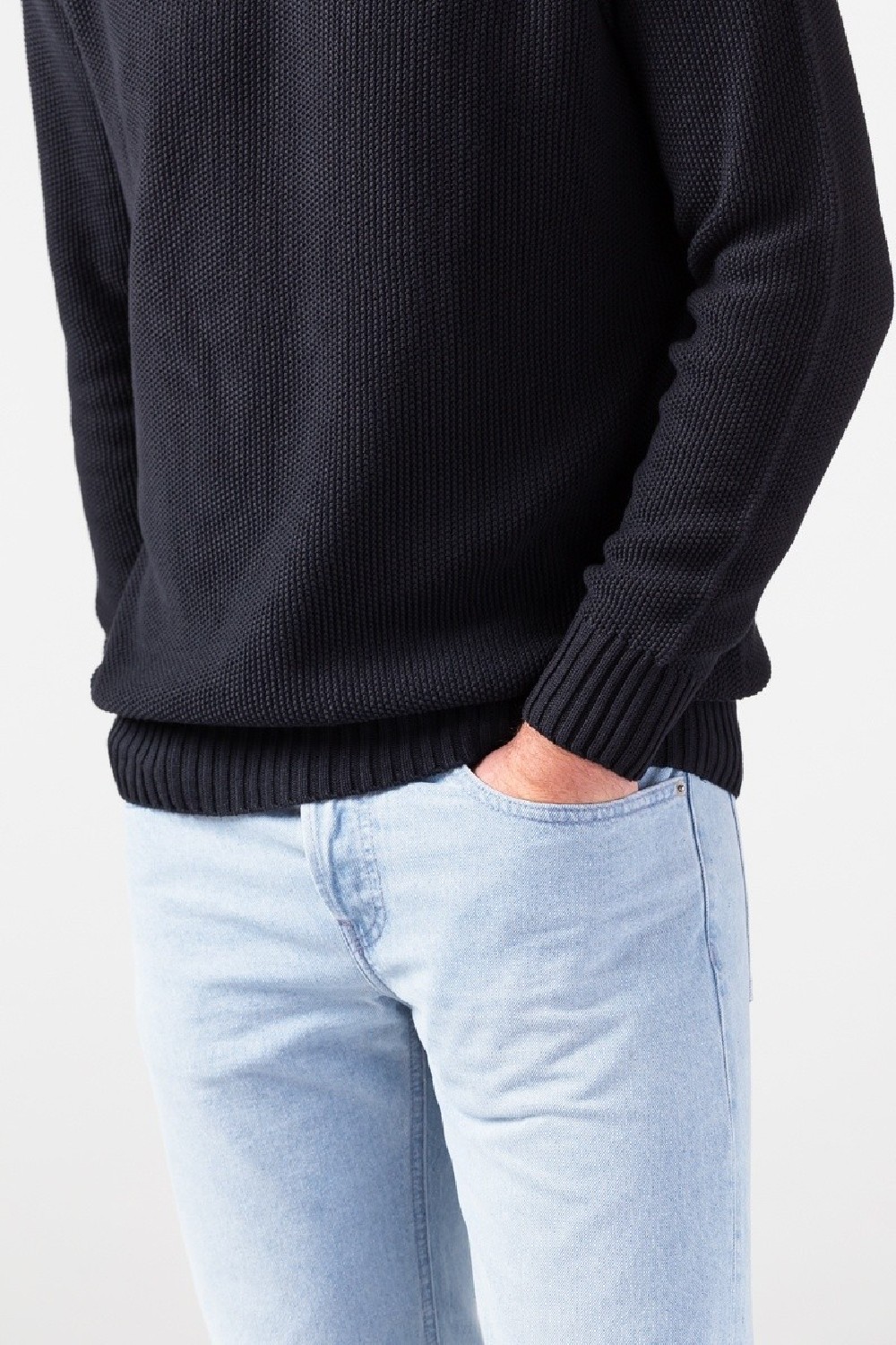 WE ARE ZRCL Herren-Strickpullover Melk Swiss Edition Black