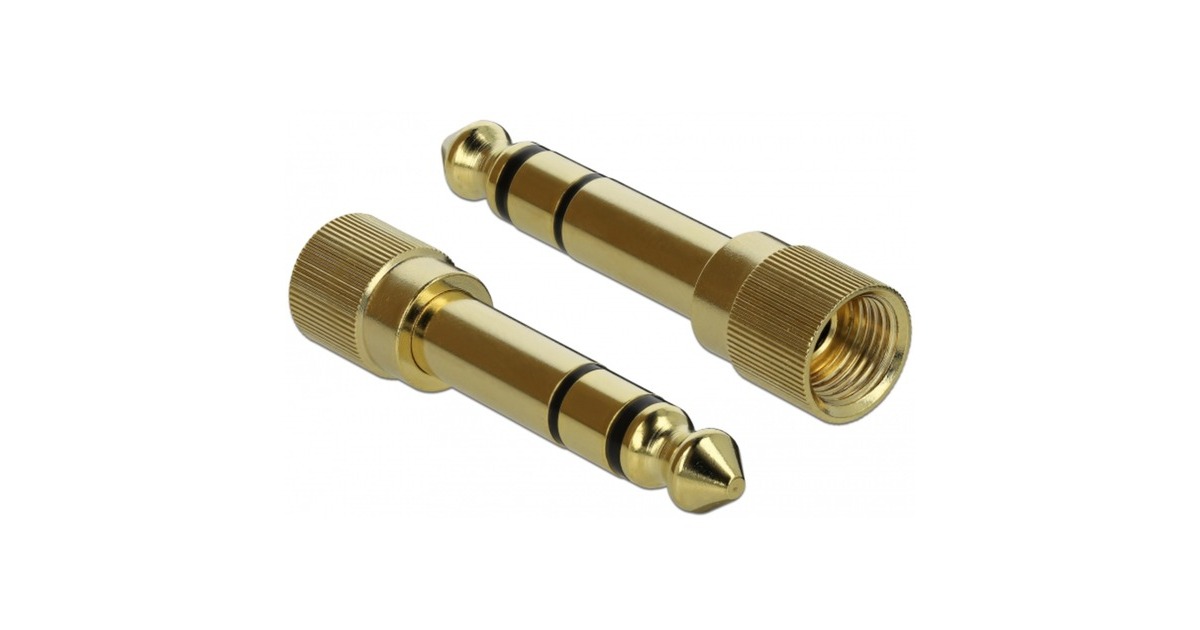 DeLOCKStereokabel 3,5 mm 3 Pin-stekker > 3,5 mm 3 Pin-stekker  (Zwart, 0,5 meter)