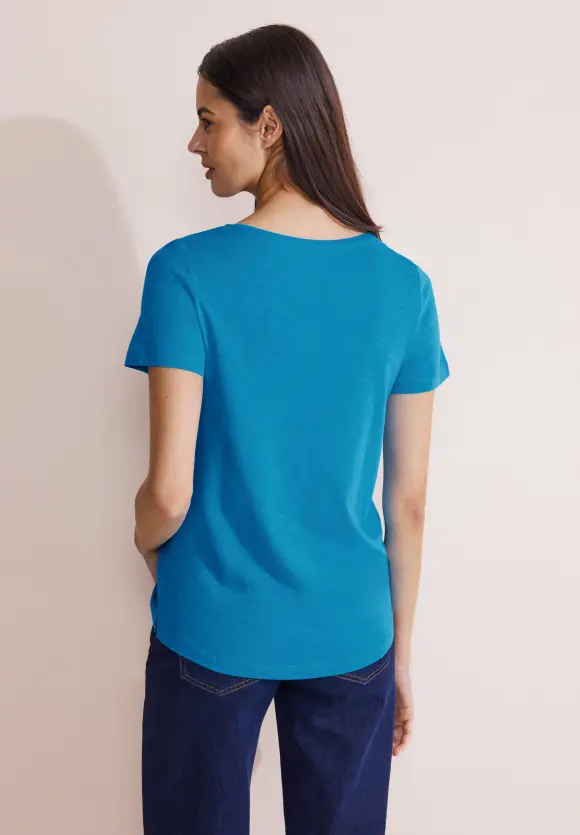 Basic T-Shirt - bright cyan blue