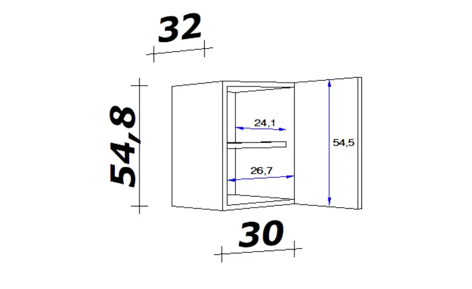 Hängeschrank Spa 30 cm