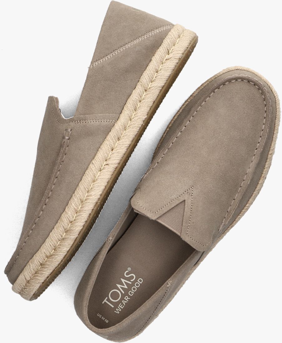 TOMS taupe toms loafers alonso loafer rope