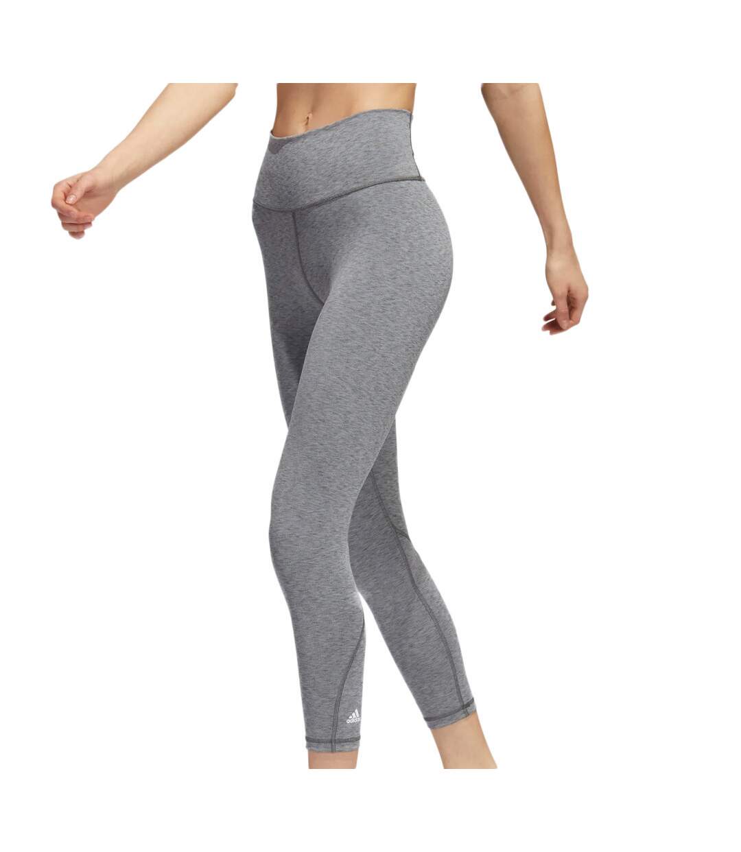 Legging Gris Clair Femme Adidas Optime