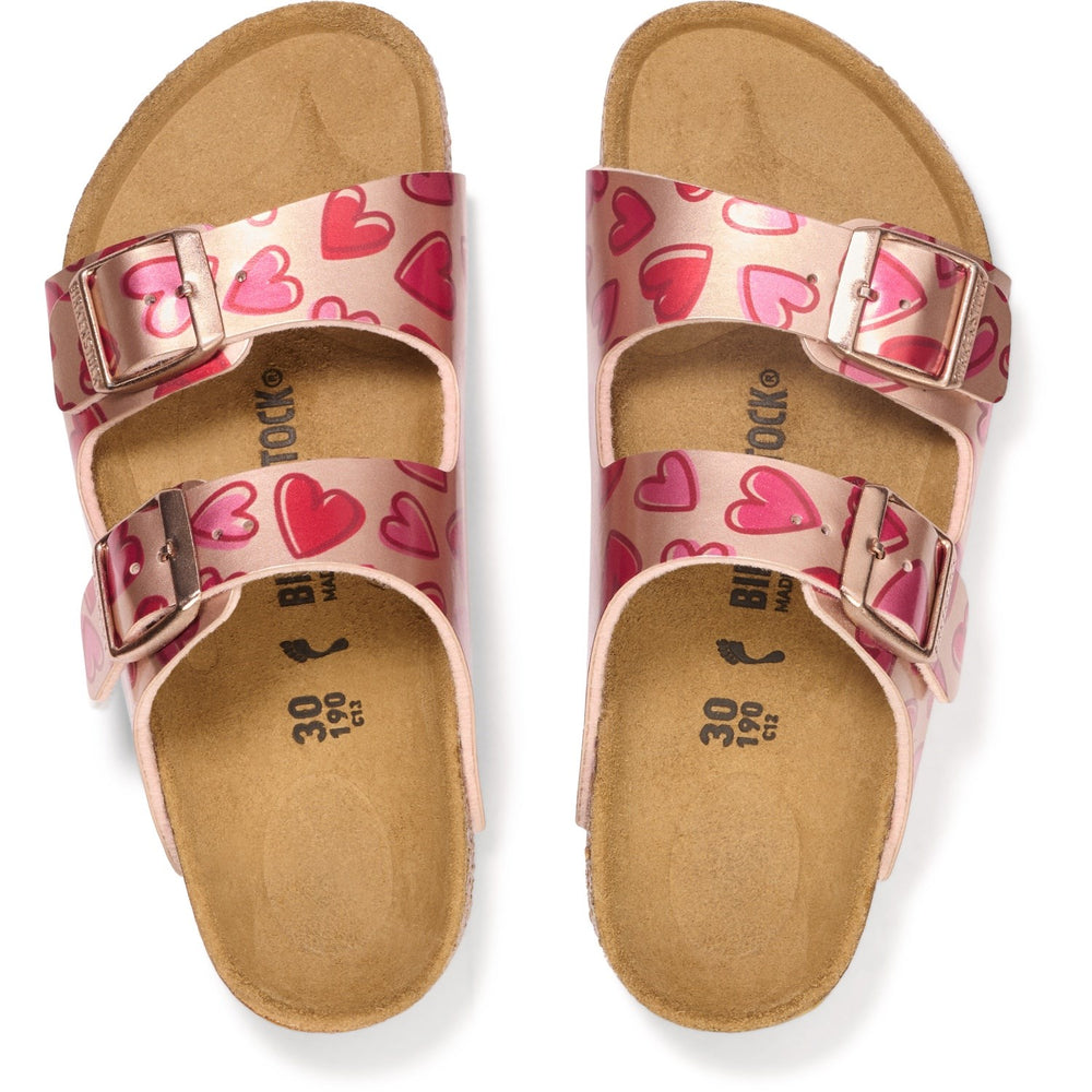 Køb Birkenstock Hearts Copper Arizona Kids BF Elec. Met.