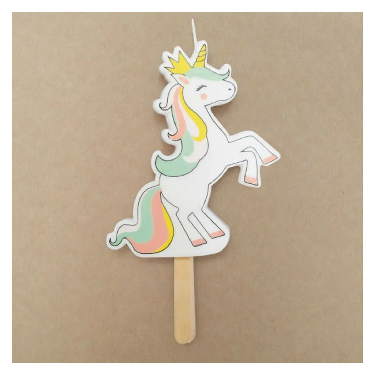 ScrapCooking Grande Bougie Licorne