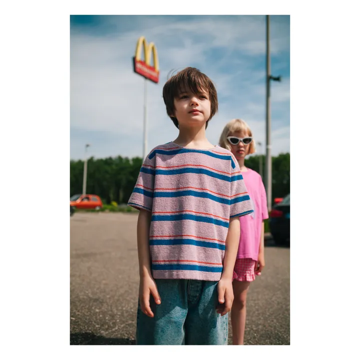 Daily Brat T-Shirt Rayure Eponge | Lilas