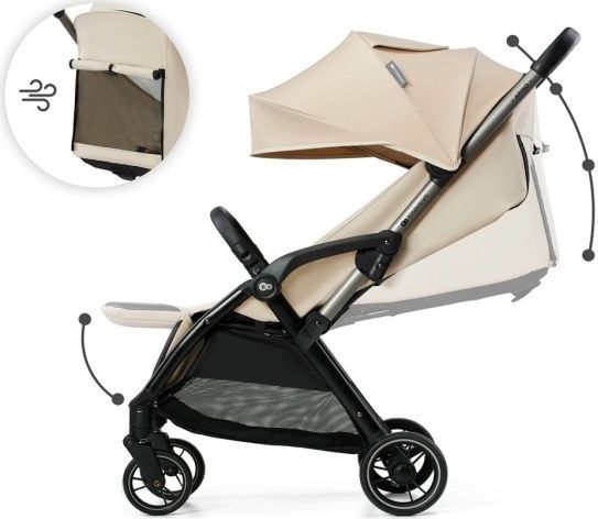 APINO - Wandelwagen - Zwart - Aluminium - Auto Folding