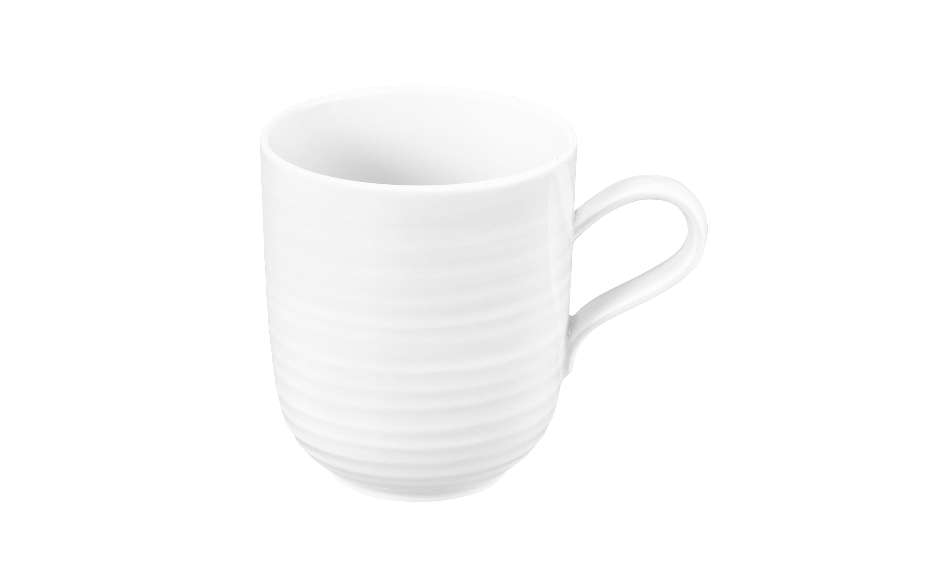 Becher Terra mit Henkel, weiß, 400 ml