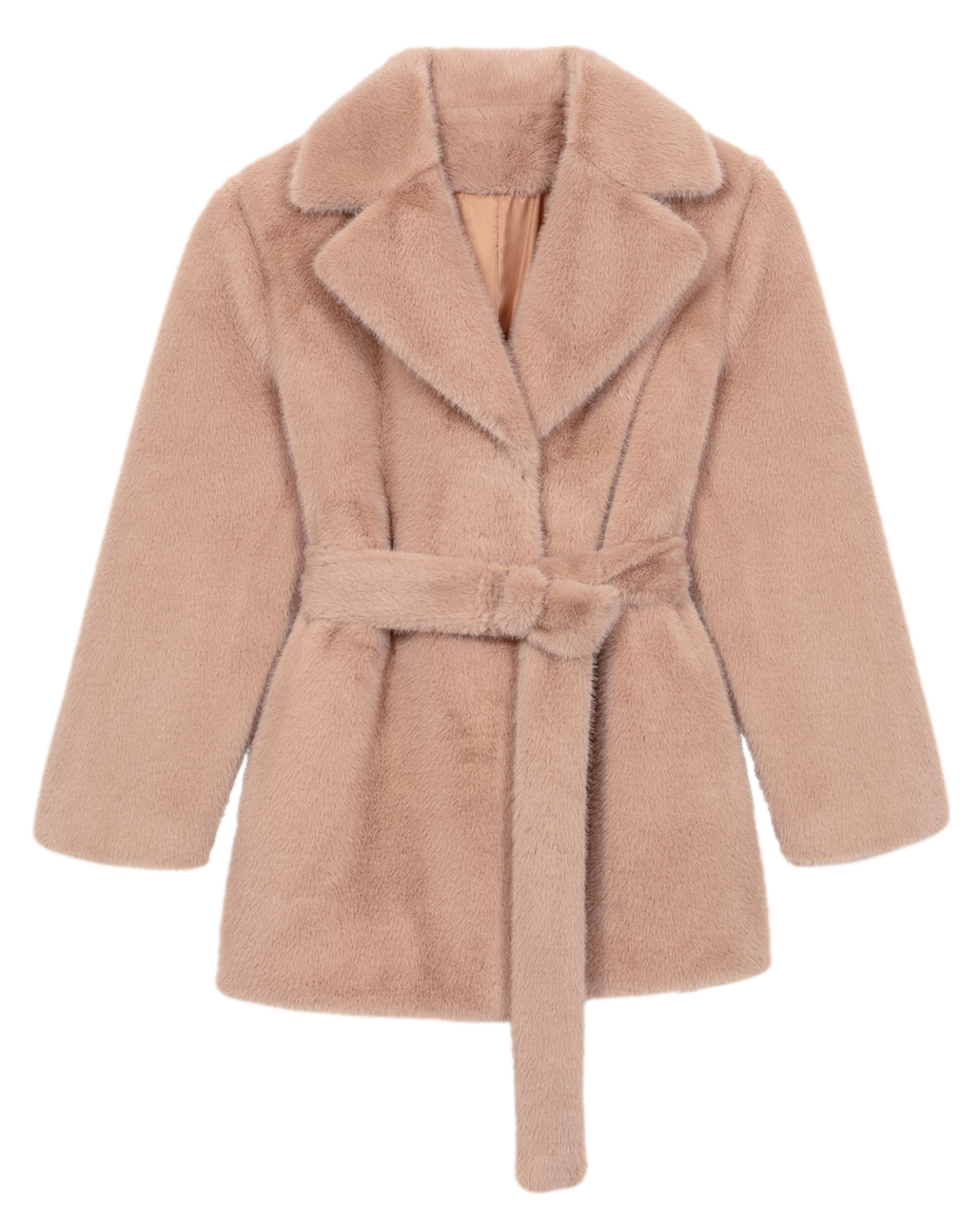 Manteau en fourrure synthétique | Beige