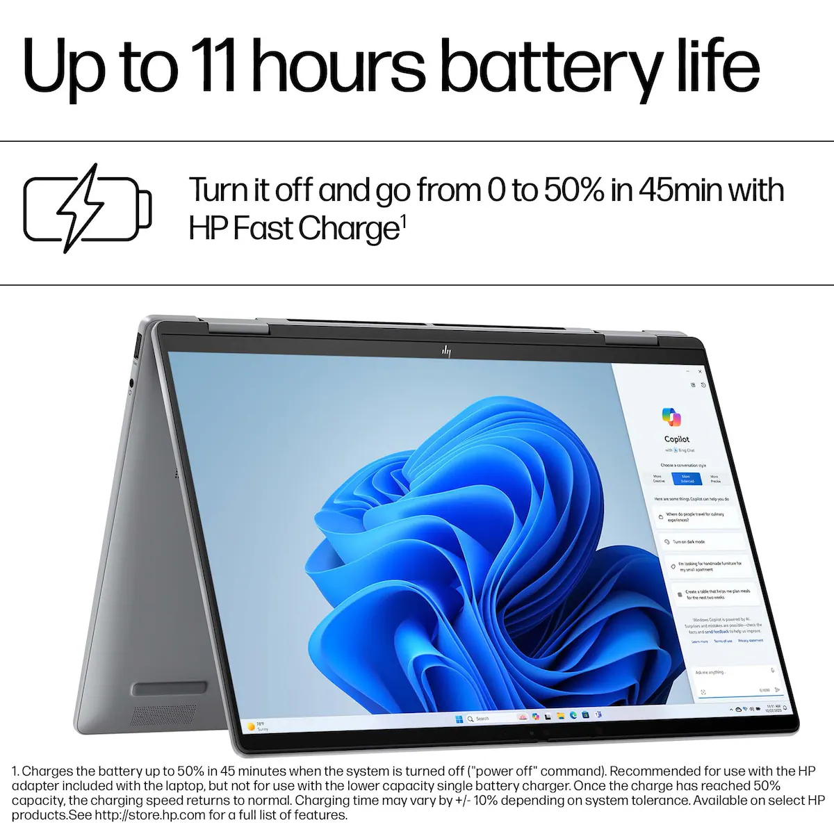 HP Envy X360 R7-8840HS/16/1024 2-in-1 bærbar PC