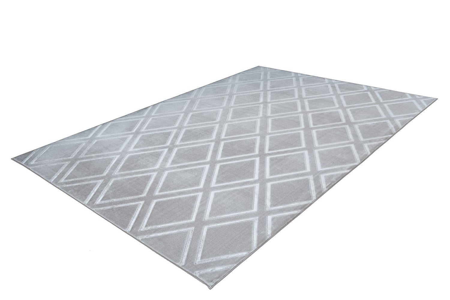 Laagpolig vloerkleed Blissique Grijs / Blauw Modern, Klassiek 80 x 300 cm