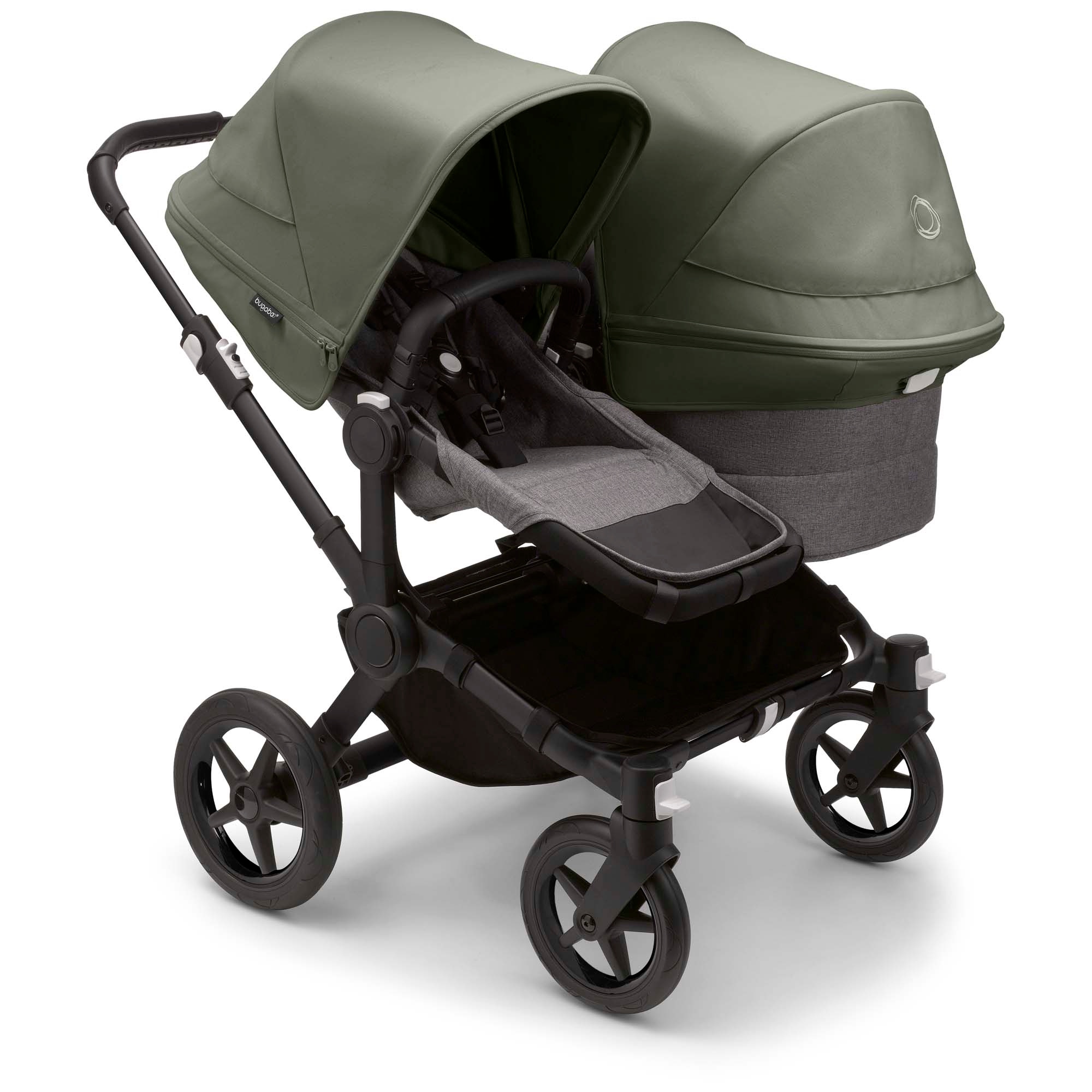 Bugaboo Donkey5 duo uitbreidingsset Grey Melange - uitbreidingssets - Prénatal