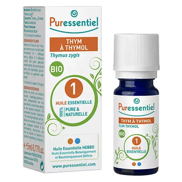 Óleo Essencial de Tomilho Orgânico Puressentiel com Timol 5ml