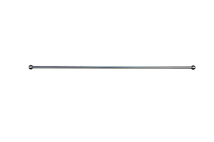 Kit barre de rideau GoodHome embout boule 70/100 Dokos Nickel