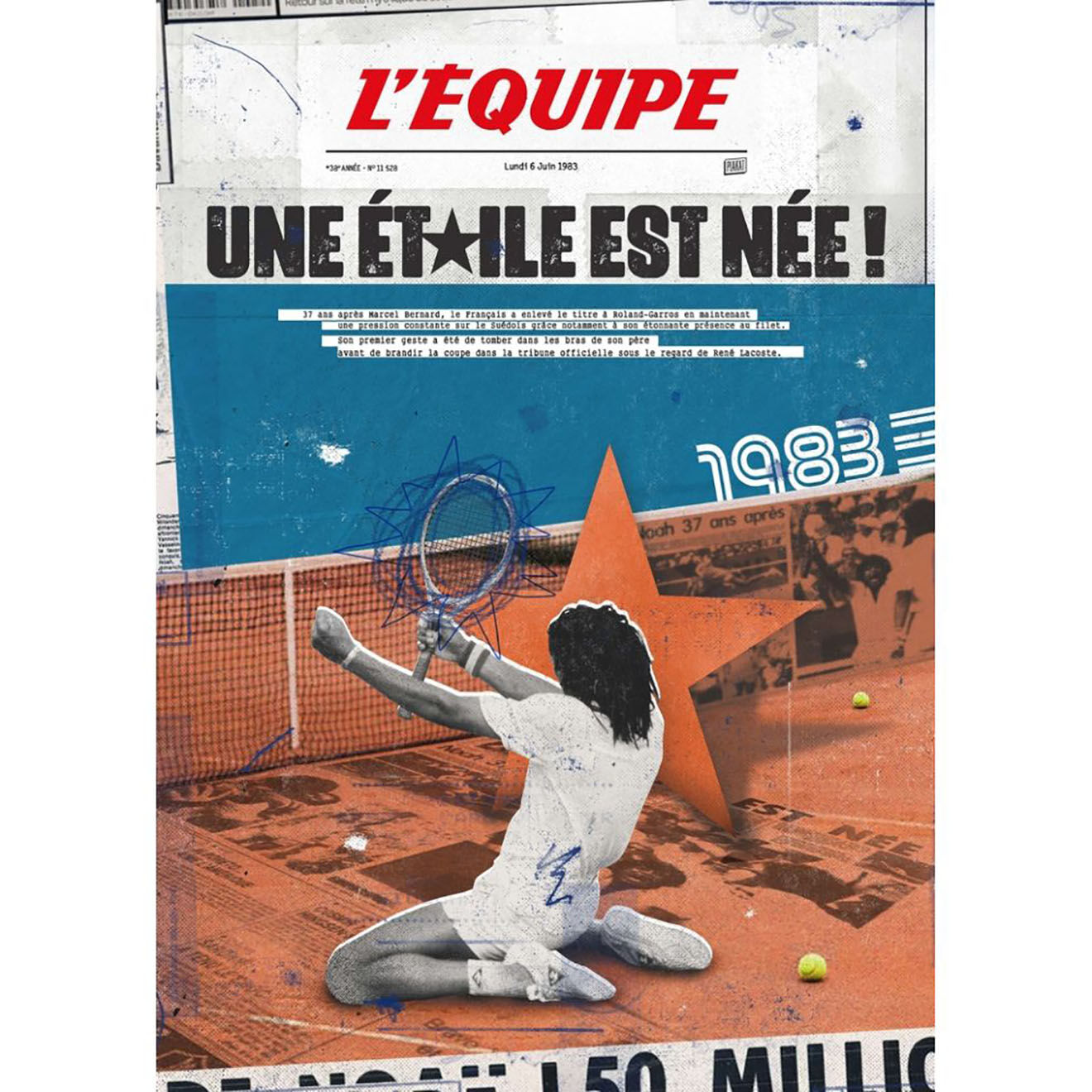 PLAKAT Affiche L'Equipe Noah (digigraphie) multicolore - 30x40cm