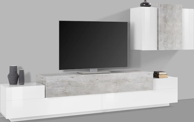 INOSIGN Wohnwand »Coro, Anbauwand, Medienwand« Set, 2 Stk. tlg.