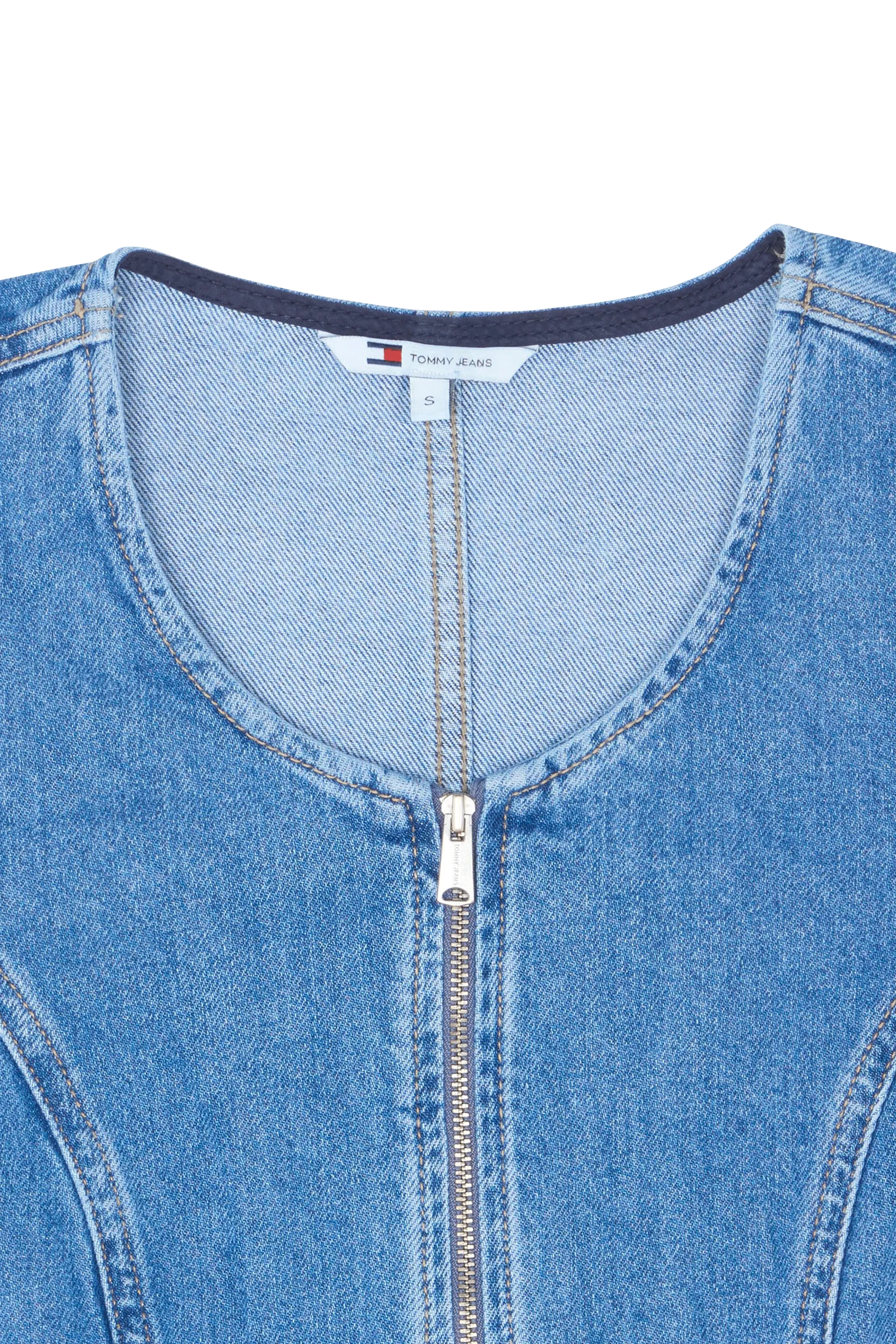 TOMMY JEANS Robe SL BELTED ZIP DRESS Bleu
