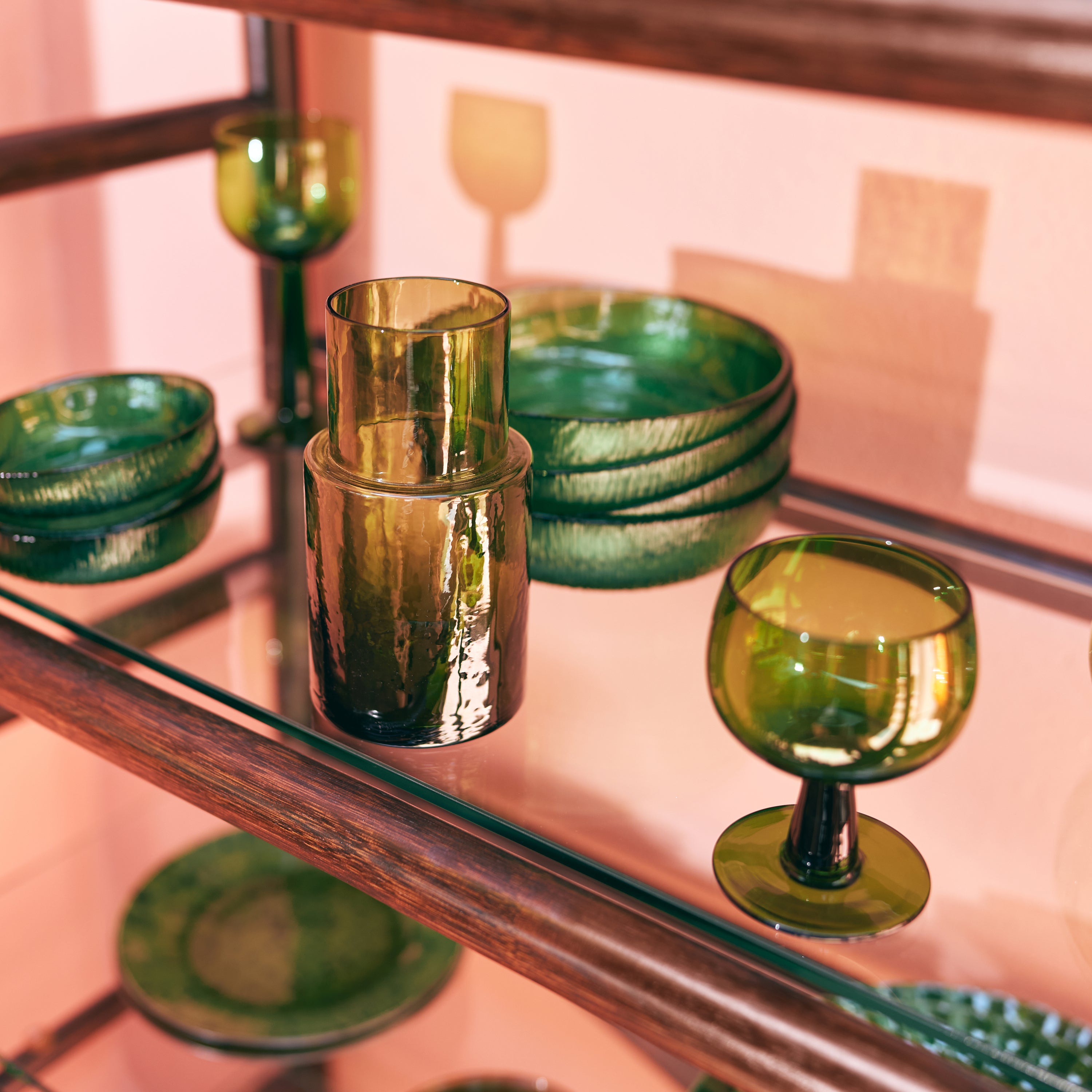 HKliving Tube Karaf - Olive