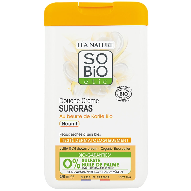 Douches crème surgras bio nourrissantes - Huile de karité - 2 x 450 ml